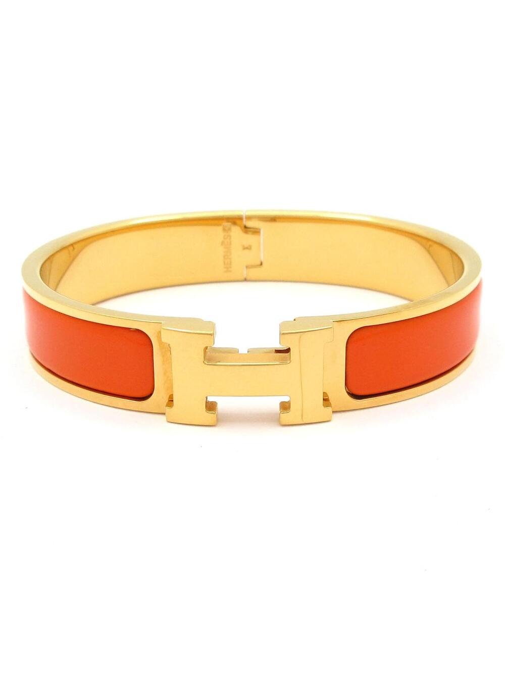 Hermes Clic H Gold Orange Hardware #367166H68B